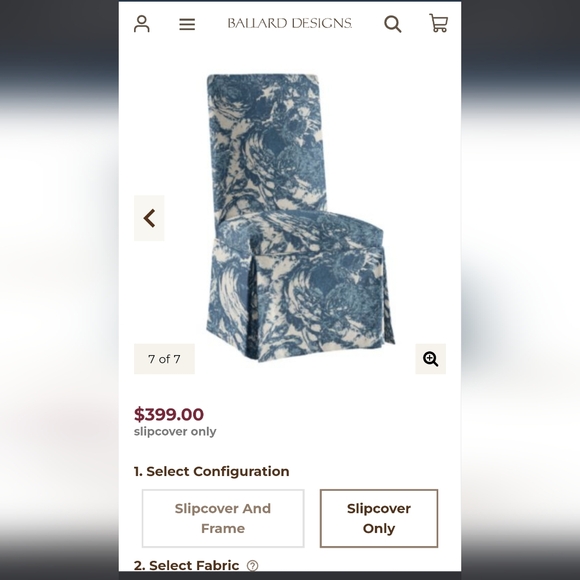 Ballard Designs Custom Chair covers only - Picture 14 of 15